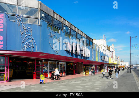 'New York' amusement arcade, Marine Parade, Southend-on-Sea, Essex, England, United Kingdom Stock Photo