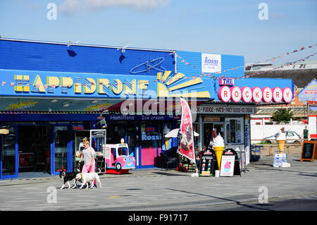 Happidrome amusement arcade & The Rockery cafe, Marine Parade, Southend-On-Sea, Essex, England, United Kingdom Stock Photo