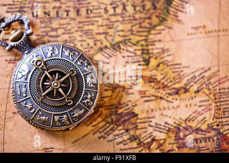 background from vintaje map, old map background Stock Photo