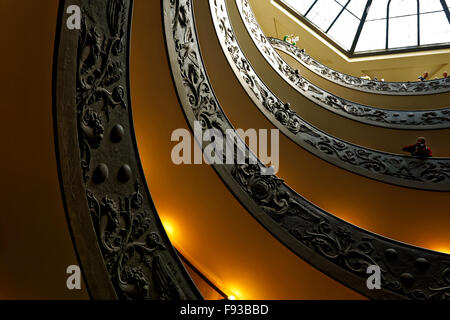 Momo spiral staircase at the Vatican Museums. Stock Photo