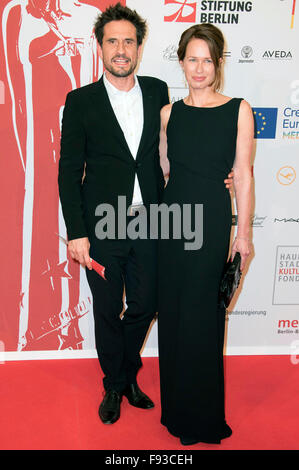 Oliver Mommsen and wife Nikola attend the 28th European Film Awards ...