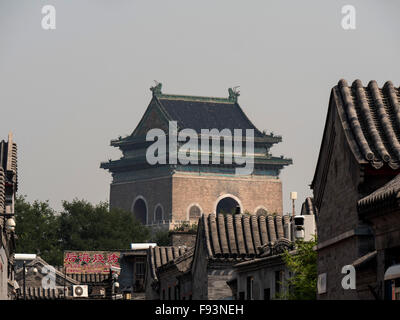 Belltower Zhonglou, Beijing, China, Asia Stock Photo