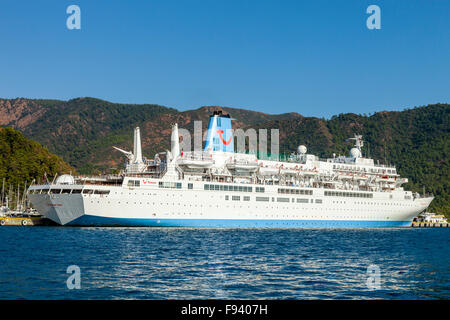 Thomson Spirit Cruise Ship, Marmaris, Mugla Province, Turkey Stock Photo