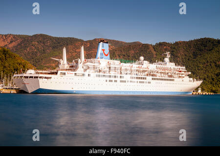 Thomson Spirit Cruise Ship, Marmaris, Mugla Province, Turkey Stock Photo