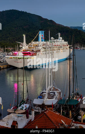 Thomson Spirit Cruise Ship, Marmaris, Mugla Province, Turkey Stock Photo