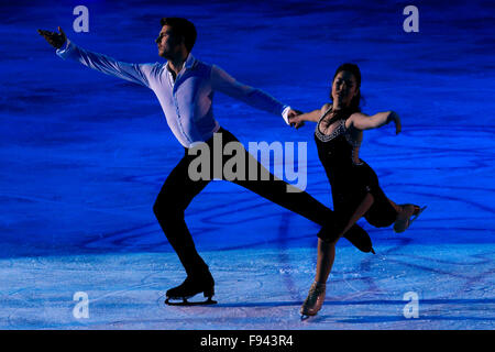 Barcelona, Spain. 13th Dec, 2015. Celia Robledo (R) and Luis Fenero of Spain perform during an exhibiton gala at the ISU Grand Prix of Figure Skating Final 2015 in Barcelona, Spain, Dec. 13, 2015. © Pau Barrena/Xinhua/Alamy Live News Stock Photo