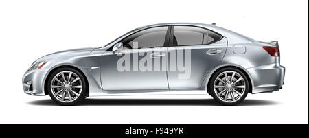 Compact executive car - side view Stock Photo