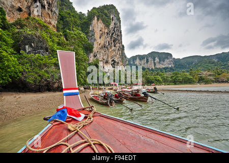 Tonsai Bay (near West Railay beach). Krabi Province, Thailand. Stock Photo