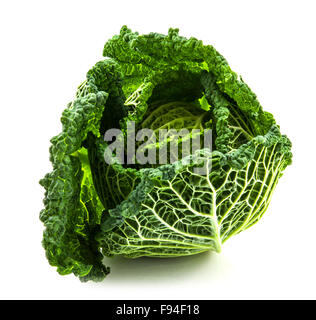 Savoy cabbage isolated on white background Stock Photo