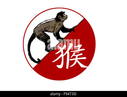 chinese zodiac signs monkey Stock Photo Alamy