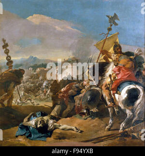 Giovanni Battista Tiepolo - The Capture of Carthage Stock Photo