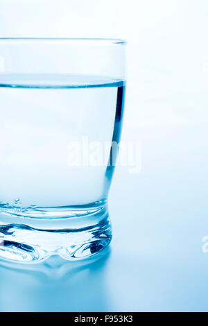 Water in glass Stock Photo