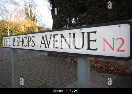 The Bishops Avenue in Hampstead, one of North London's most expensive ...