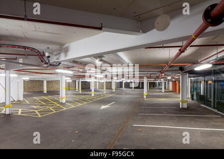 Waterhead Academy, Oldham. View of the car park of the Waterhead Academy. Stock Photo