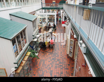 Interior of the Manchester Crafts and Design Centre on Oak Street, in the Norther Quarter of Manchester, UK. Stock Photo