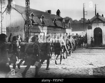 British Front, Belgium, 1915. Stock Photo