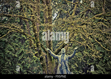 Statue of Lord Stanley in Stanley Park; Vancouver, British Columbia ...