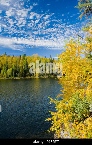 autumn, Dickens Lake, Northern  Saskatchewan, Canada Stock Photo