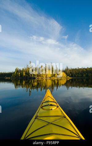 kayaking, Dickens Lake,  Northern Saskatchewan, Canada Stock Photo