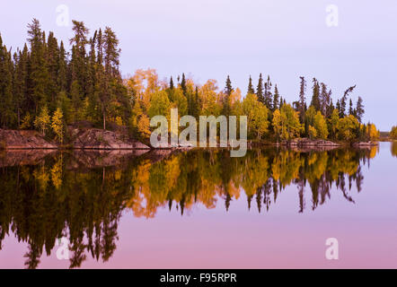 autumn, Dickens Lake,  Northern Saskatchewan, Canada Stock Photo