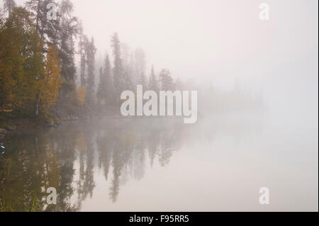 autumn, Dickens Lake, Northern  Saskatchewan, Canada Stock Photo