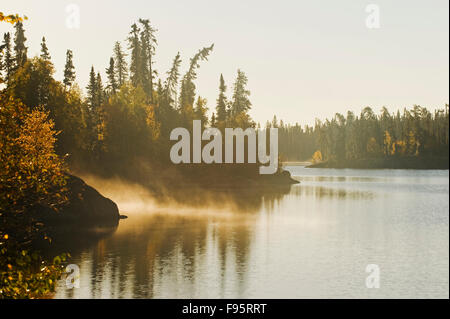 autumn, Dickens Lake, Northern  Saskatchewan, Canada Stock Photo