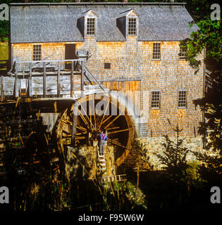 Sawmill, Kings Landing Historical Settlement, Saint John River, New Brunswick, Canada Stock Photo