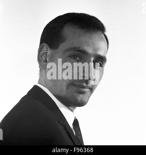 Deutscher Schauspieler Rudolf Möller, Porträt, Deutschland 1968. The German actor Rudolf Moeller, Portrait, Germany 1968. Stock Photo