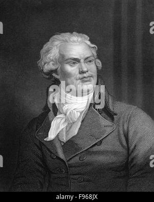 Georges Jacques Danton, 1759 - 1794, leading figure in the early stages of the French Revolution and the first President of the Stock Photo