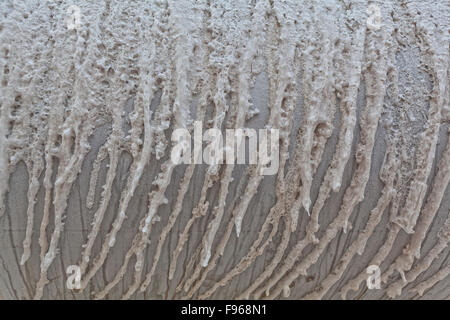 Industrial decay and Silica on pipes at Bjarnarflag Geothermal Plant, Iceland Stock Photo