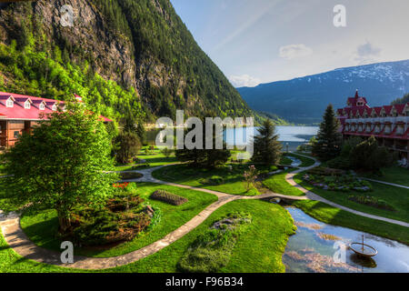 Three Valley Lake Chateau, Revelstoke, British Columbia, Canada Stock Photo