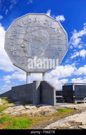 The big nickel, Sudbury, Ontario, Canada Stock Photo