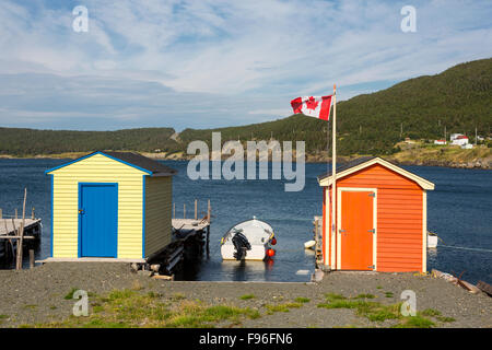 Newfoundland fishing boat or dory Stock Photo: 124117793 