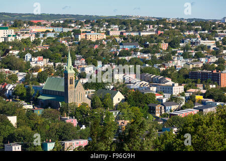 View of St. John's from Shea heights, Newfoundland, Canada Stock Photo