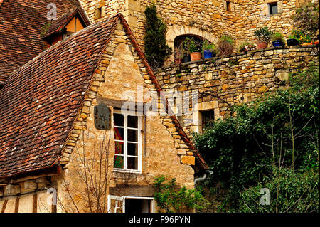 architectural detail, Rocamadour, Lot Department, Aquitaine, France Stock Photo