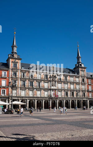 Plaza Mayor Madrid Spain Stock Photo