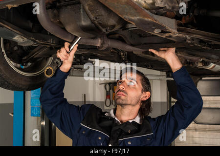 Auto mechanic portrait Stock Photo