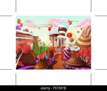 Sweet vector background Stock Vector