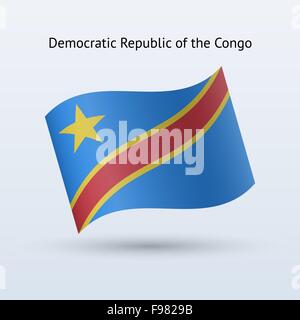 Republic of the Congo flag waving form Stock Vector Image & Art - Alamy