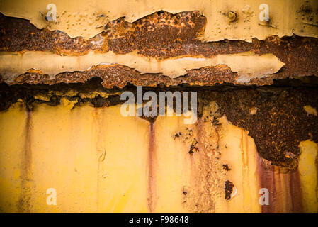 Old rusty metal plate Stock Photo