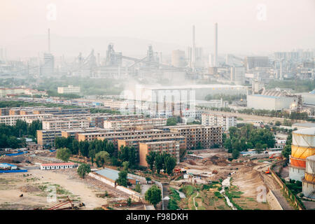 Taiyuan, Shanxi province, China - The view of Taiyuan city in the daytime. Stock Photo