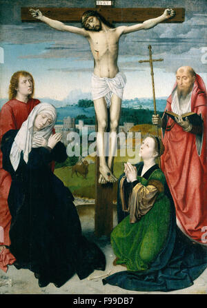 Gerard David - The Crucifixion Stock Photo