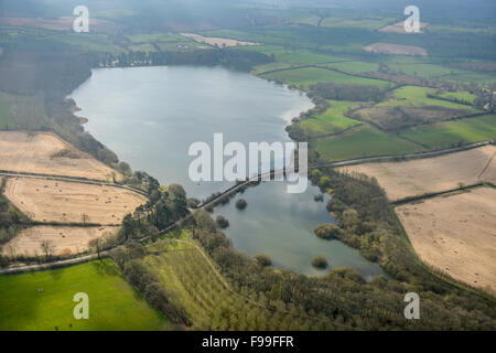 An aerial view of the Ravensthorpe Reservoir in Northamptonshire Stock ...