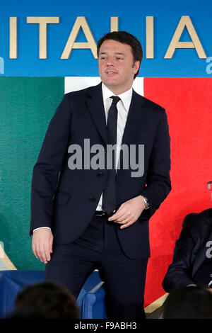 Rome, Italy. 15th Dec, 2015. Matteo Renzi  Rome 15th Dec, 2015. House of Weapon of Coni. Delivery of the Golden Collars for Sport merits. Photo Samantha Zucchi Insidefoto Credit:  Insidefoto/Alamy Live News Stock Photo