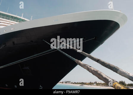 Large Cruise ship docked at Grand Turk Island Stock Photo