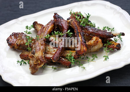 homemade spare ribs, american cuisine Stock Photo