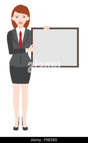 Women show blank board vector design Stock Vector