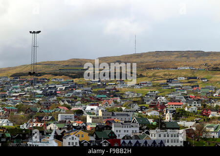 Panoramic view over Tórshavn Faroe Islands Stock Photo