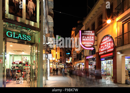 Shops in Old Town, Benidorm, Costa Blanca, Spain Stock Photo - Alamy