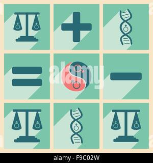 Flat with shadow concept and mobile application Japanese snacks Stock Vector